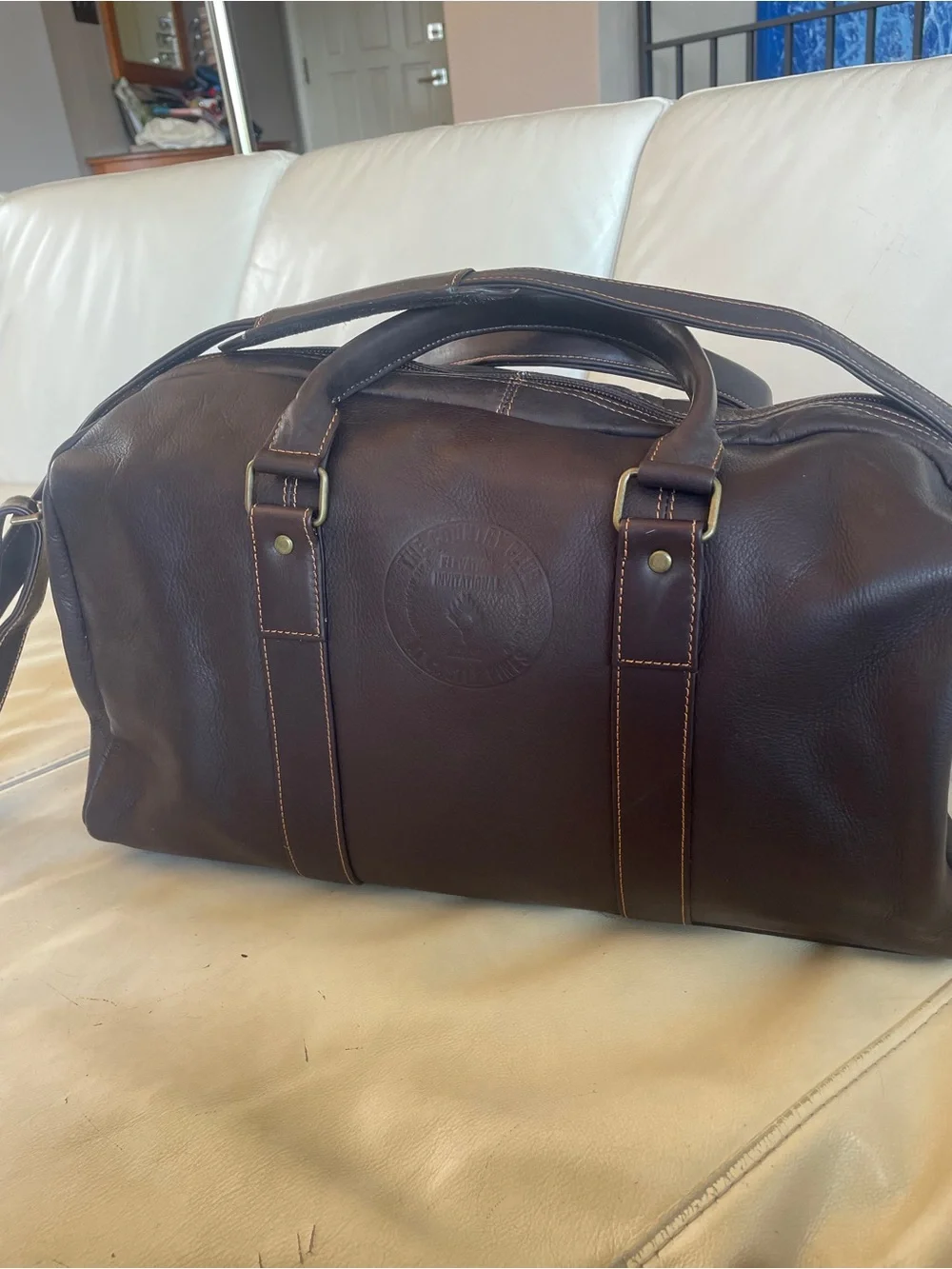 ⛳️ Links Kings - Castle Pines Invitational Classic Dark Brown Leather Duffel Bag